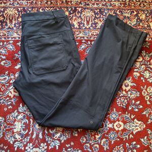 Lululemon Pants Mens 35 Black Slim Fit ABC Five Pocket Warpstreme Chino Casual
